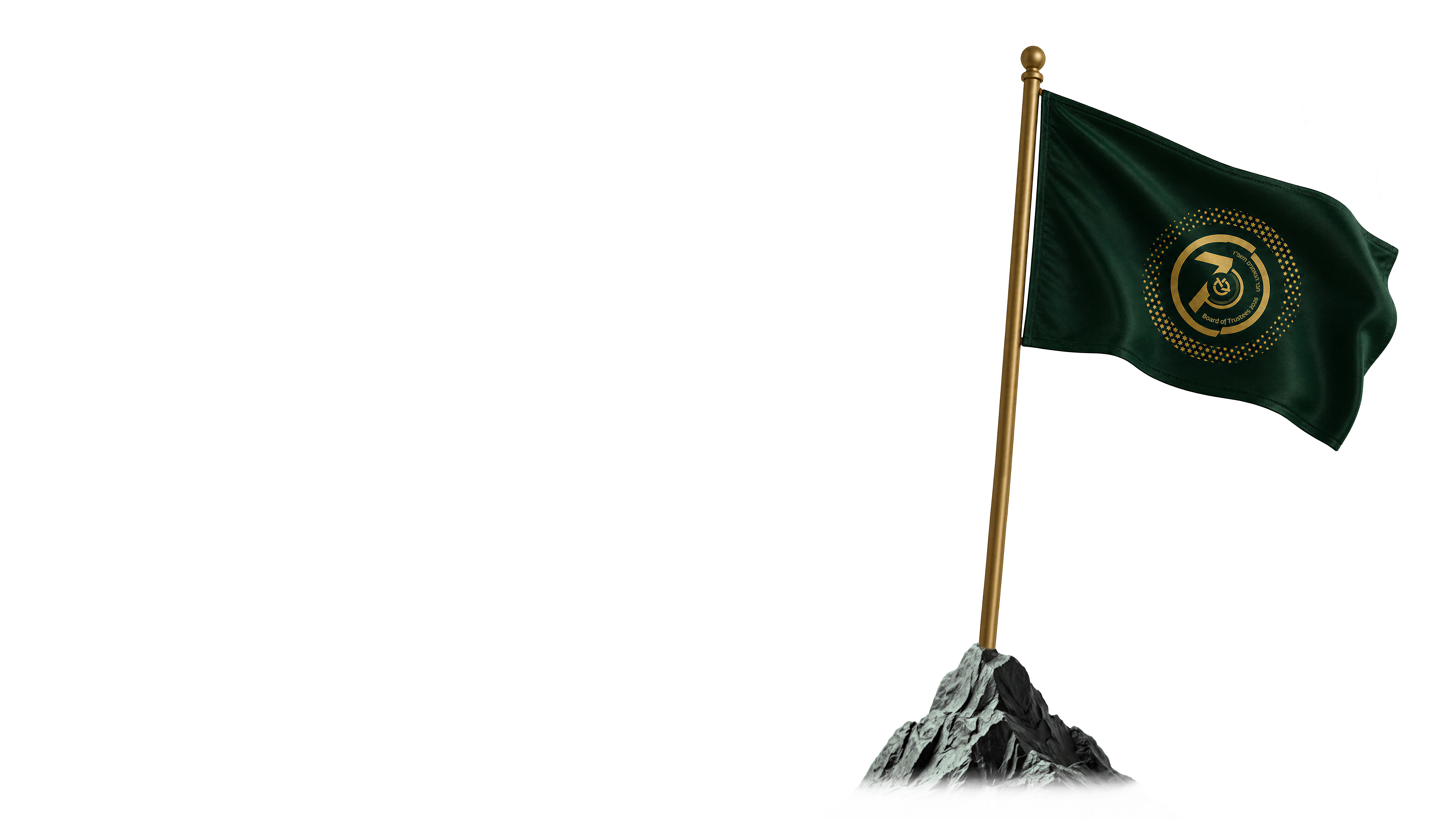 Flag on Mountain