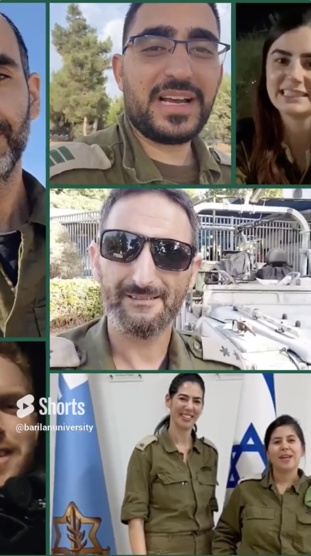 collage of Israeli soldiers